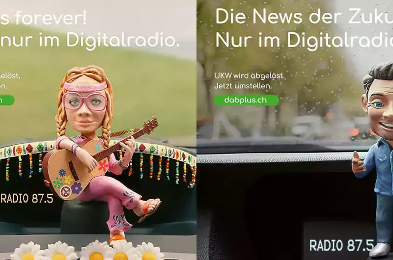 Kampania informacyjna o wyłączeniu UKF w Szwajcarii. (źródło: Scholz & Friends Schweiz AG)