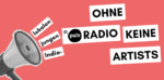 Motyw kampanii Bez radia nie ma artystów (grafika: Verband für Popkultur in Bayern e.V.)