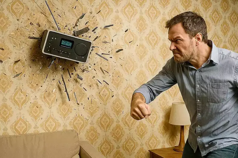 Awaria dostawcy wykazów stacji pokazała kruchość radio internetowego. (fot. sztuczna inteligencja)