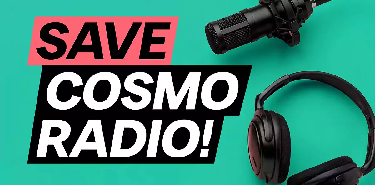 (grafika: Save Cosmo Radio)
